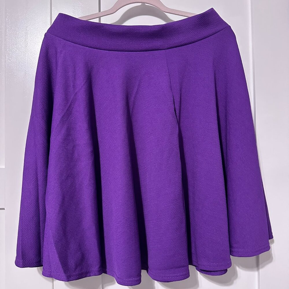 NWT Urban Coco Purple Skater Skirt Size XL
